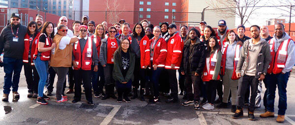 Red Cross Vols Install Smoke Alarms