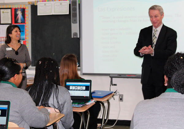 Dr. Timothy McNiff Visits School