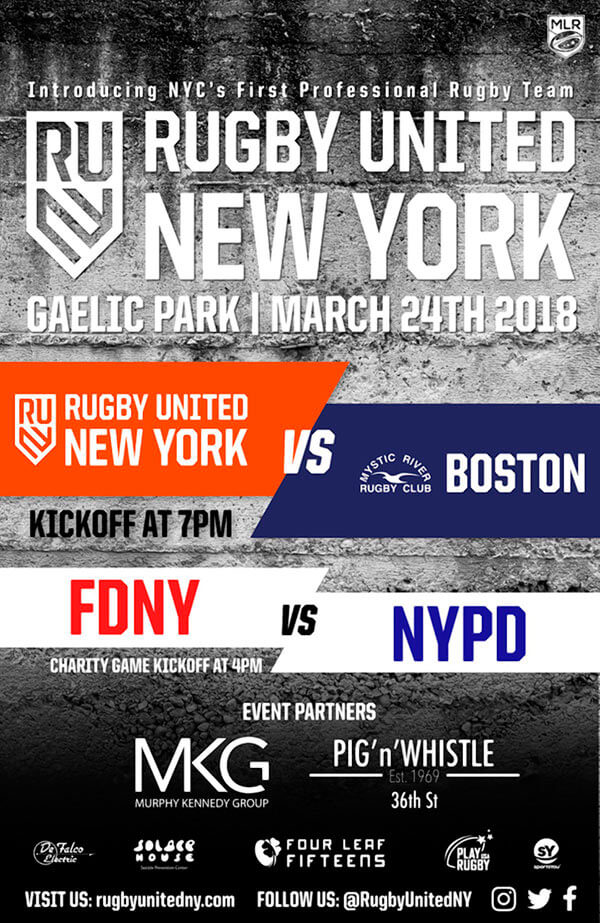 Pro rugby team to play exhibition games at Gaelic Park