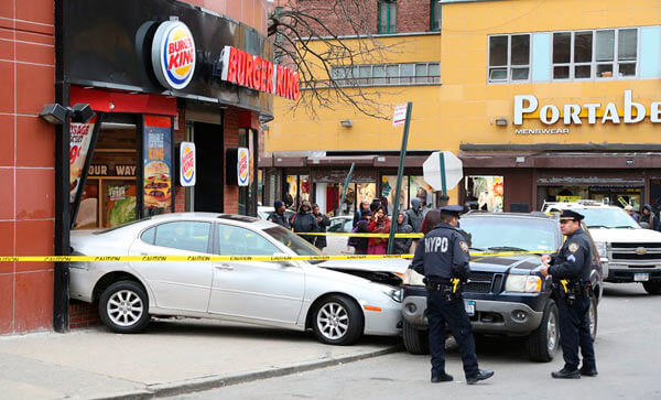 2 Injured In Burger King Collision