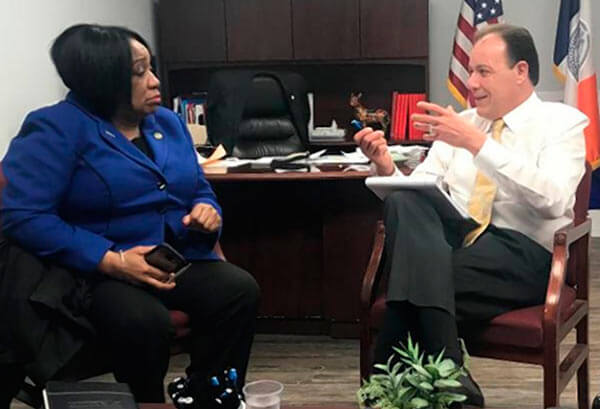 Gjonaj Meets AIM Prez. Chamblee