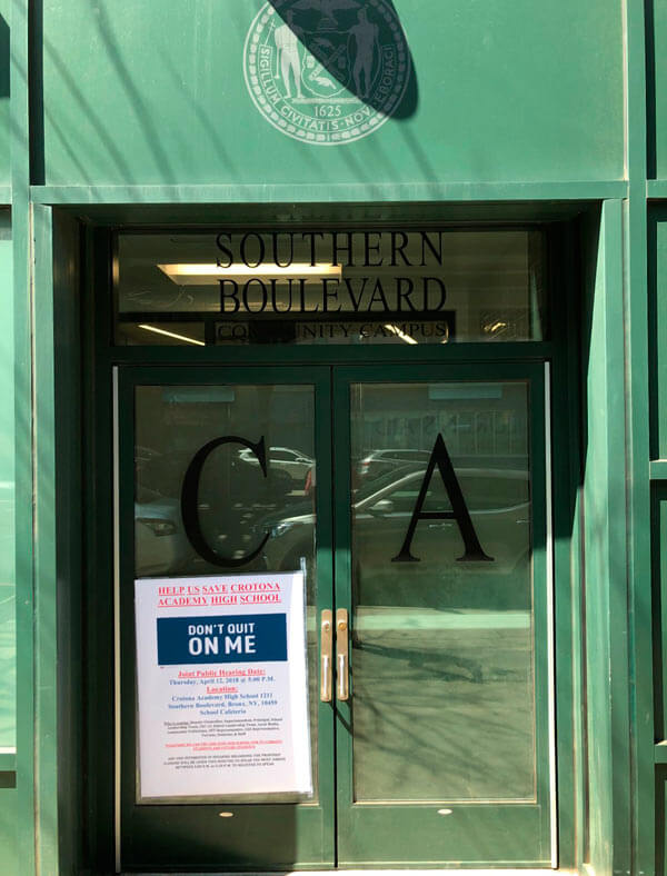 Crotona Academy students resist DOE’s closure plans