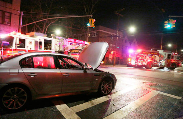 Car Fire In Pelham Bay