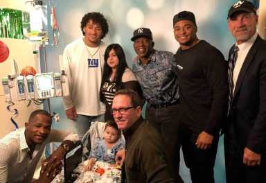 Sports Stars Visit CHAM Patients