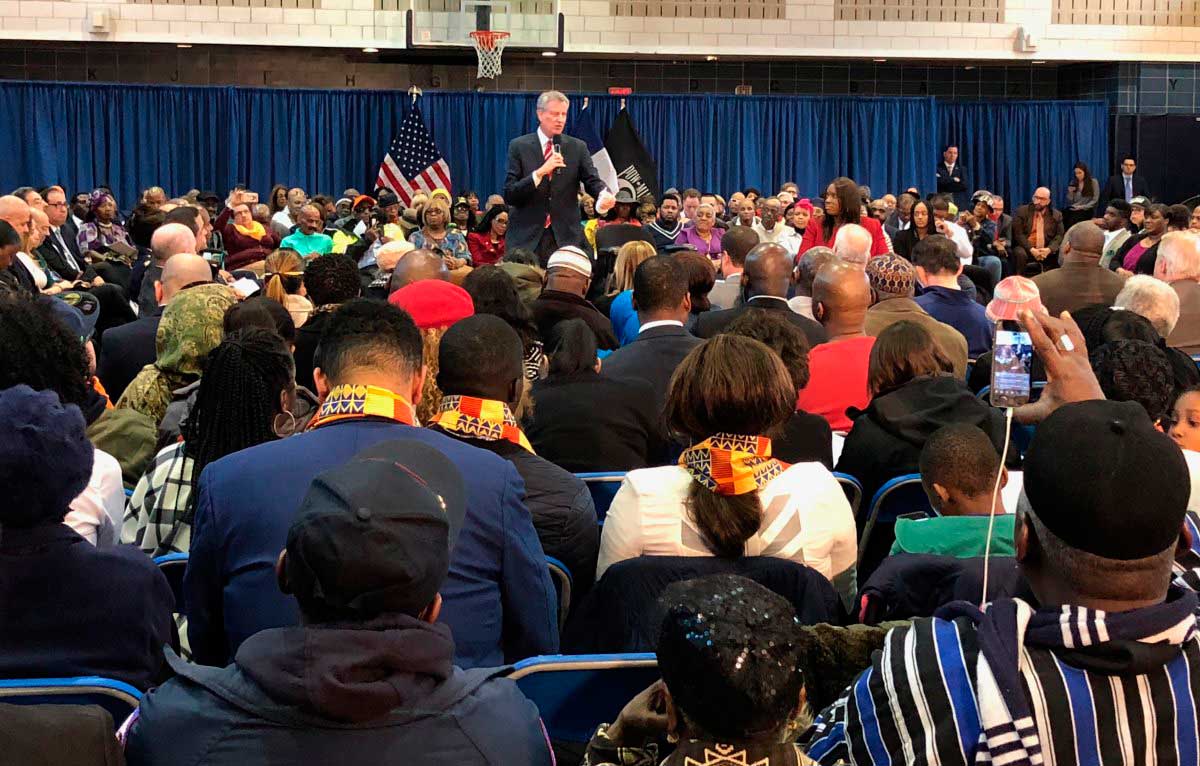 Mayor hosts Bronx Town Hall; discusses NYCHA, education