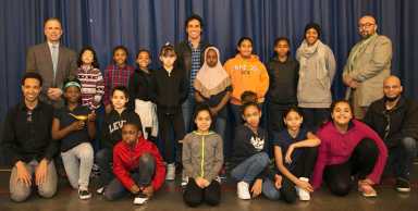 Broadway’s Aladdin Visits C.S. 55 Students