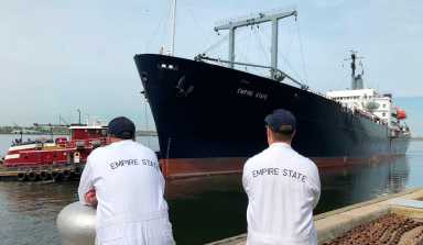 SUNY Maritime cadets sail to Puerto Rico on a mission