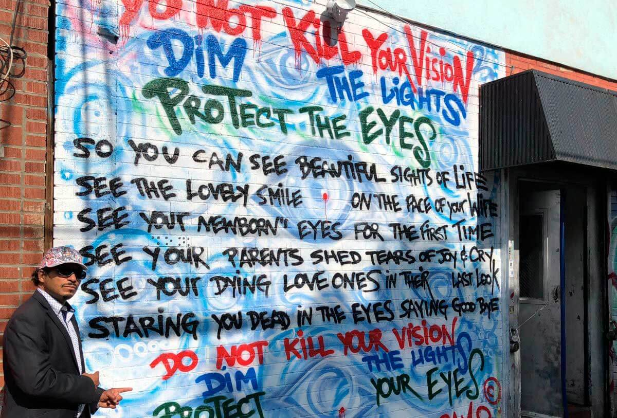 Losing sight, not vision: how a Bronx artist endures blindness