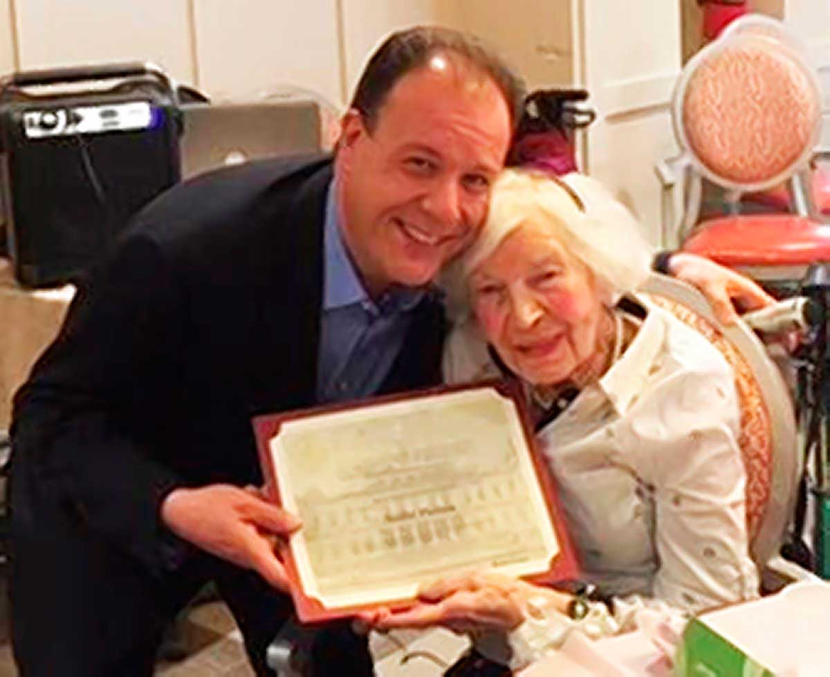 Gjonaj Celebrates Nelly Patton’s 100th