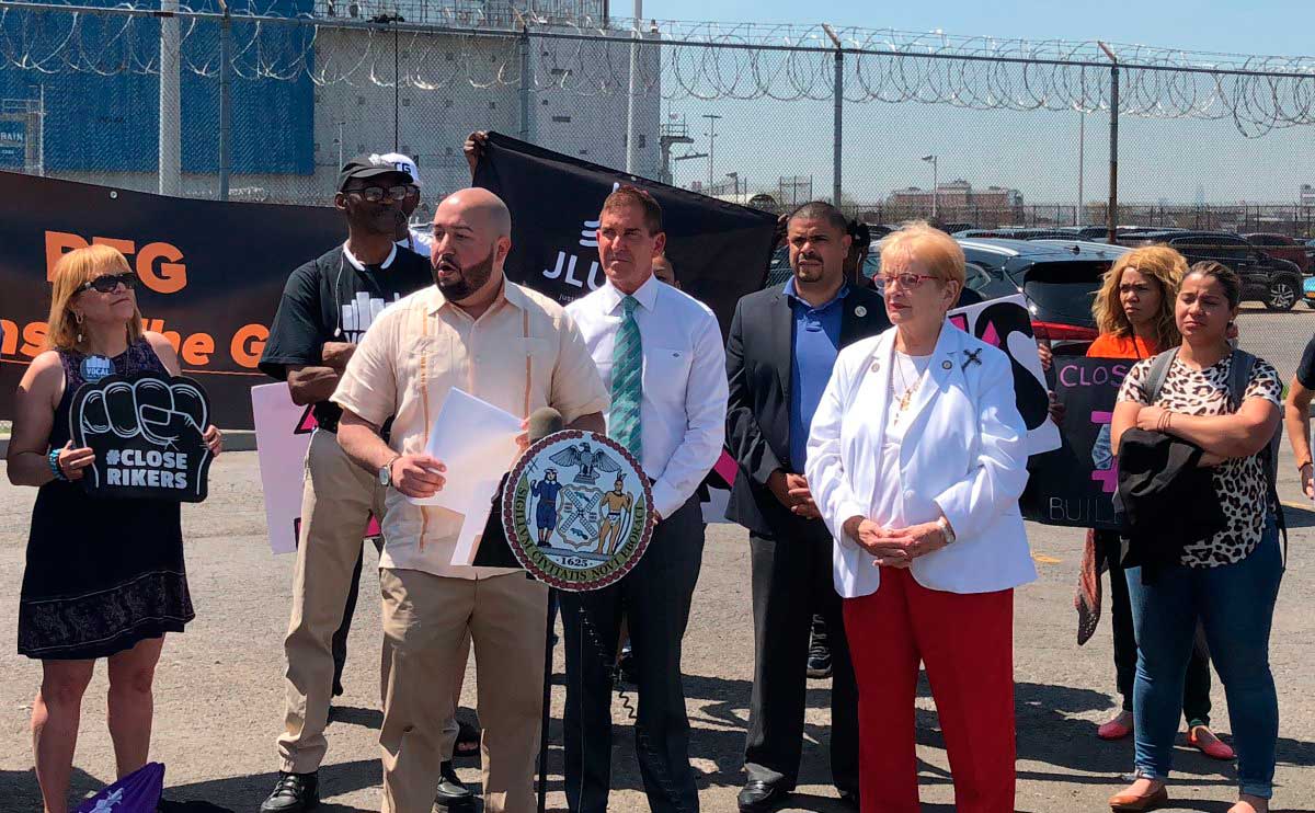 Sink the barge: Salamanca protests Vernon C. Bain jail