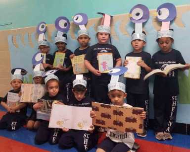 St. Helena Students Enjoy Pigeon Books