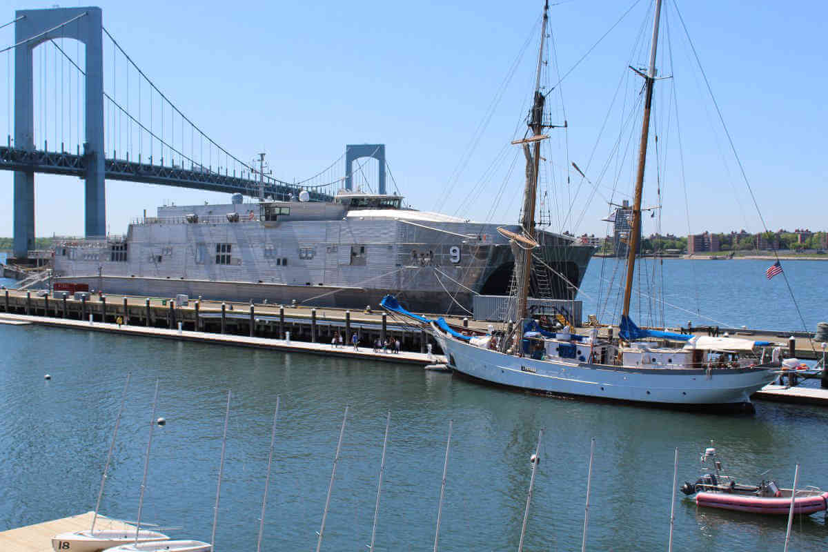 Navy’s newest ‘toy’ visits SUNY Maritime on Fleet Week
