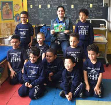 Author Reads To St. Helena Students