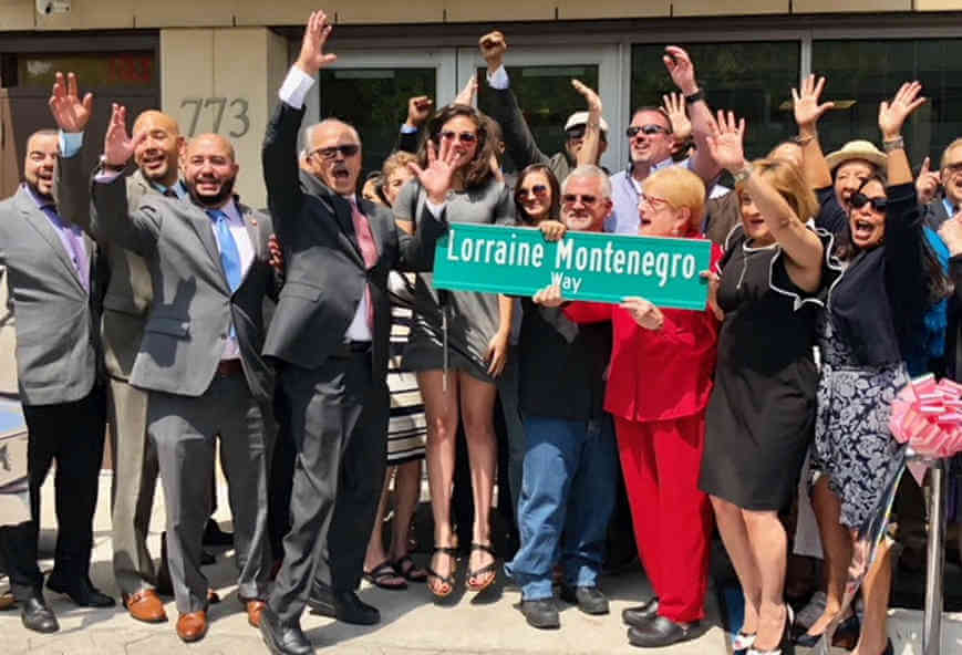 Lorraine Montenegro Street Co-Naming