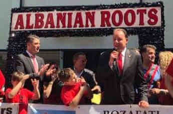 Gjonaj Marches In Immigrant Day Parade