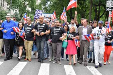 Electeds March In National PR Parade