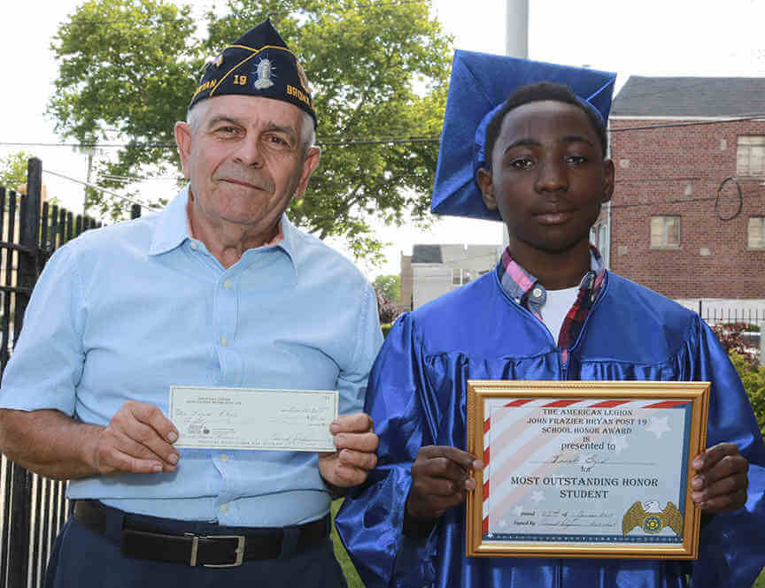 John Fraser Bryan Salutes P.S. 83 Grad