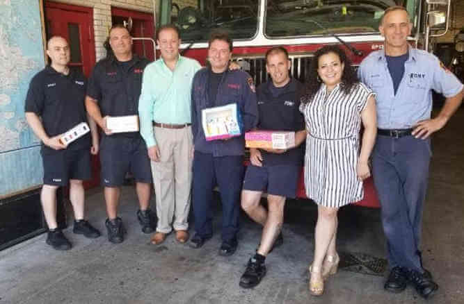 Gjonaj At FDNY Engine 61 Open House