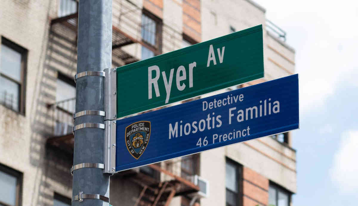 Street renamed in honor of Det. Familia|Street renamed in honor of Det. Familia