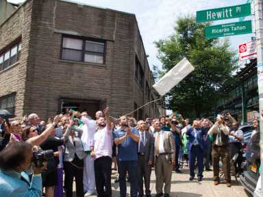 Street renamed for Iglesia Cristiana Juan 3:16 founder