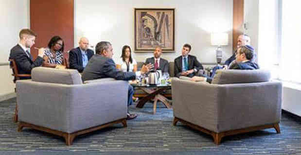 Yeshiva U. President Meets With BP Diaz