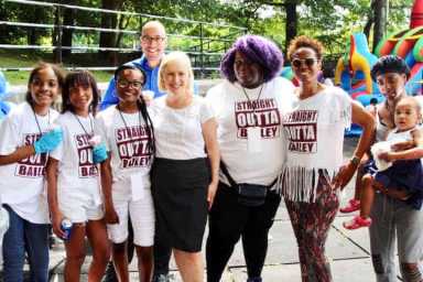 Rivera, Gillibrand At Bailey Houses