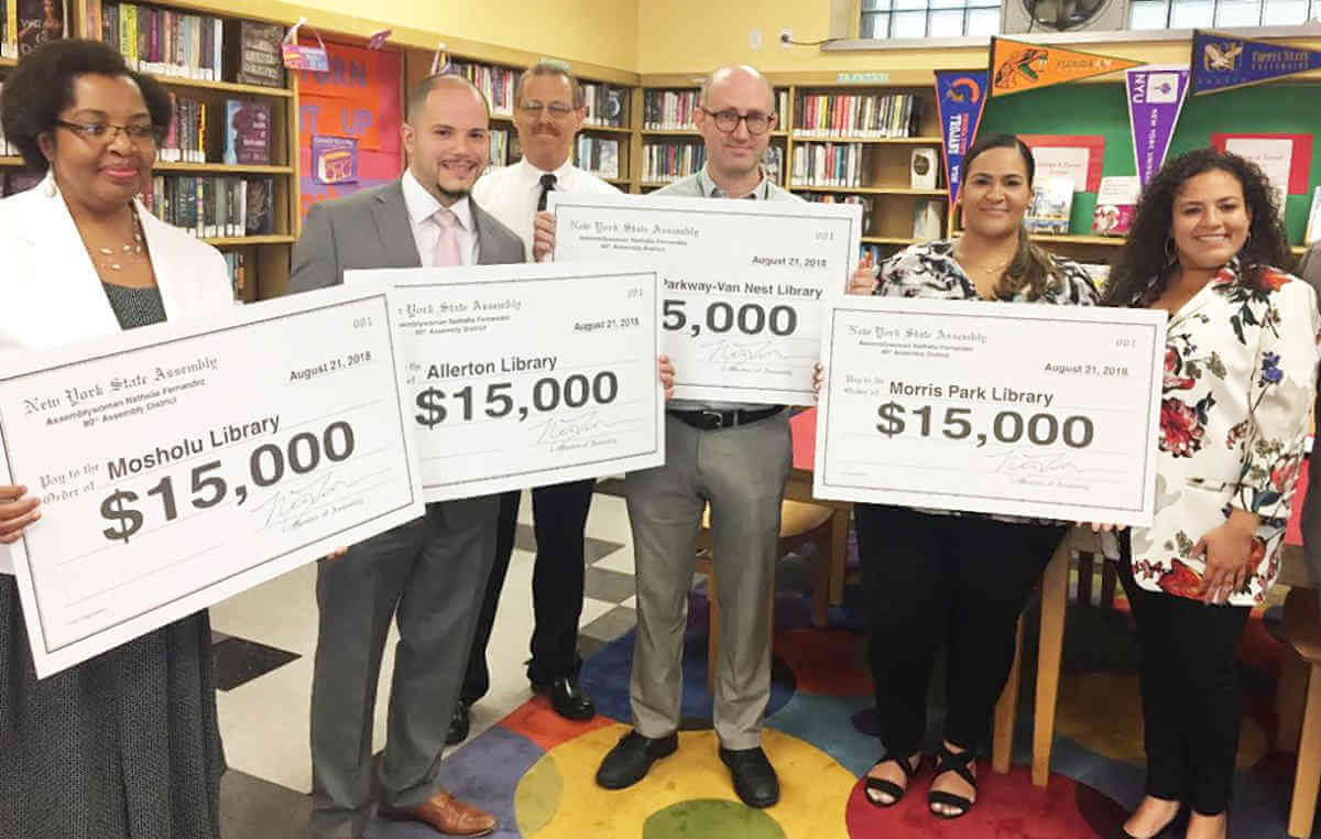 Four local libraries receive a total of $60,000 in funds