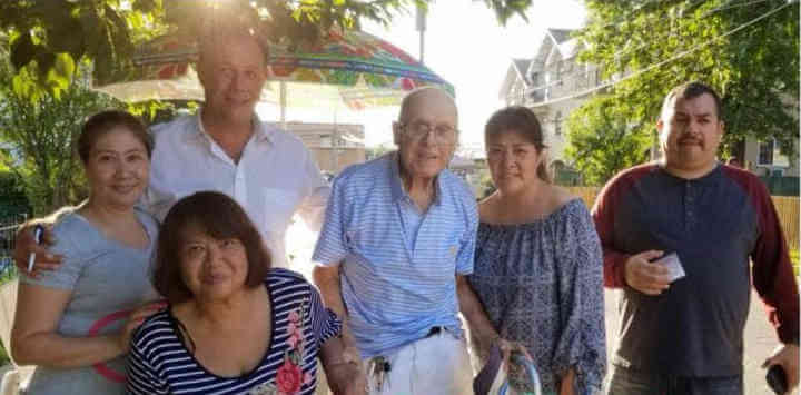 Gjonaj Enjoys Ferry Point Civic Block Party