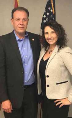 Gjonaj Meets DOE Dist. 8 Superintendent