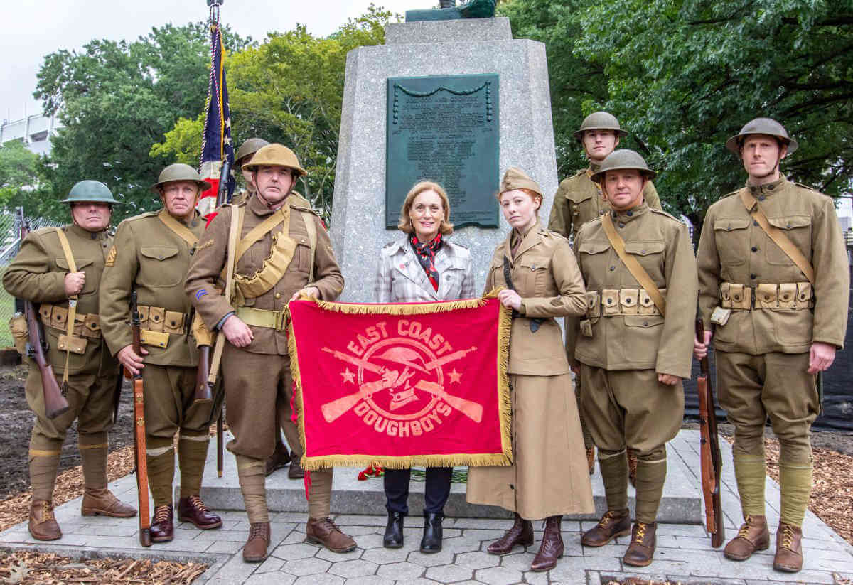WWI Doughboy statue, vandalized in the 70s, rededicated|WWI Doughboy statue, vandalized in the 70s, rededicated|WWI Doughboy statue, vandalized in the 70s, rededicated|WWI Doughboy statue, vandalized in the 70s, rededicated