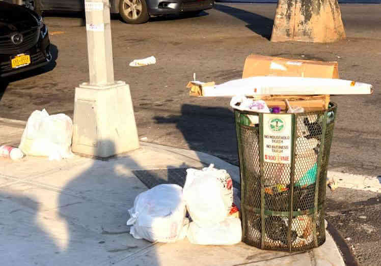 Gjonaj questions the disappearance of DOS litter bins