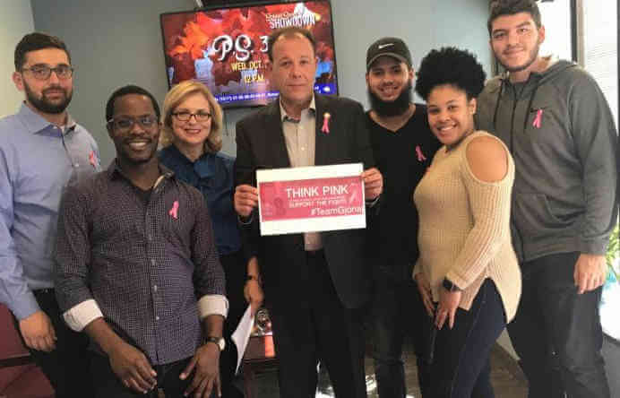 Team Gjonaj Supports Fight Against Breast Cancer