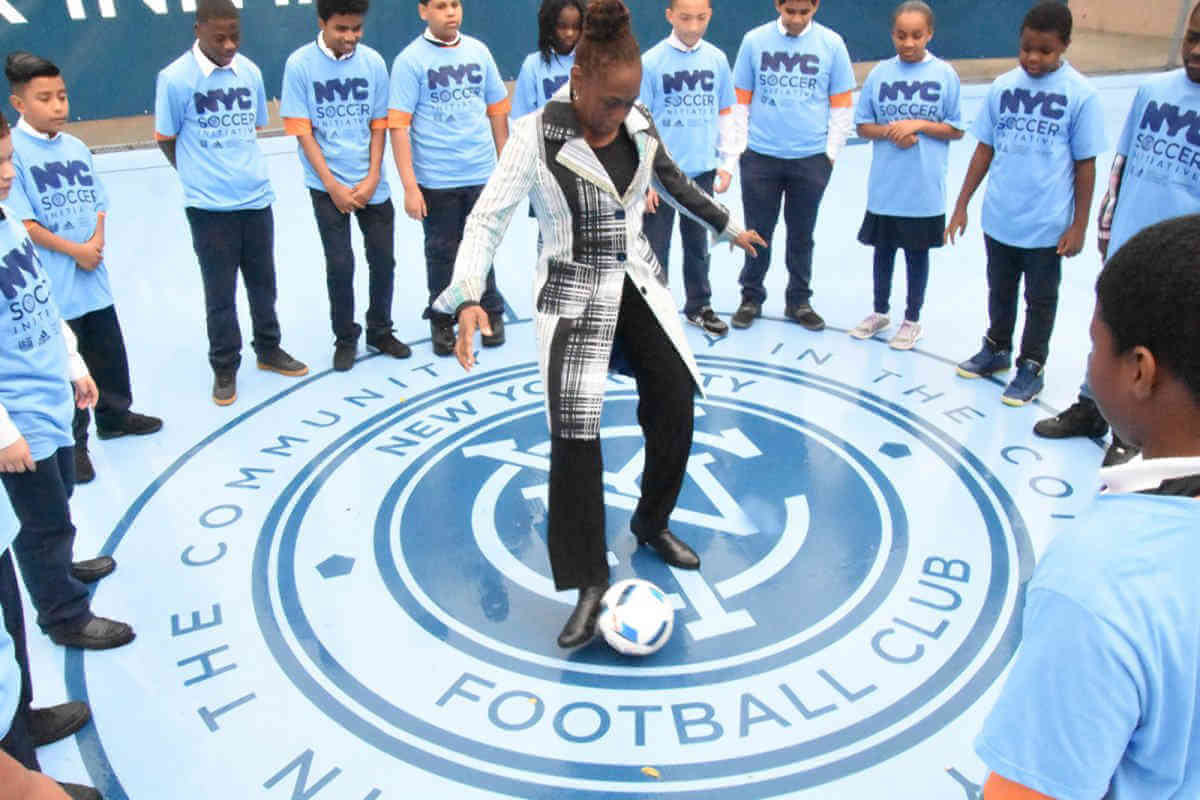 New York City Football Club Celebrates Soccer Day|New York City Football Club Celebrates Soccer Day