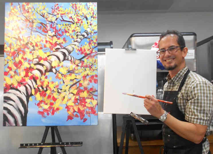 Cardinal Spellman Hosts Paint & Sip Event