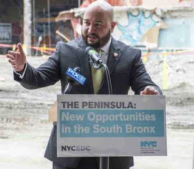 Salamanca Attends Spofford Jail Demolition