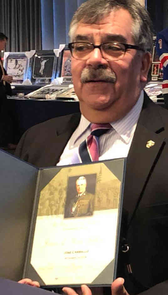 Scoutmaster Carballo Honored At Yankee Stadium