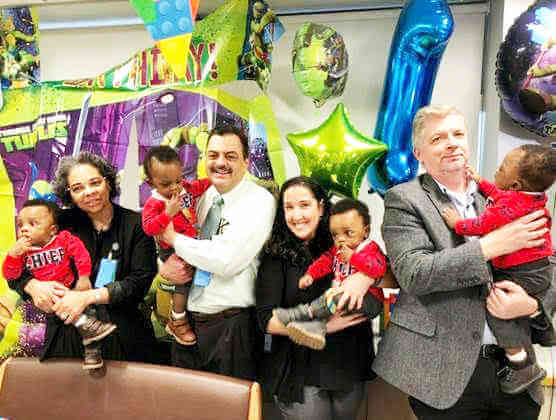 Weiler NICU Hosts Quadruplets Birthday Party