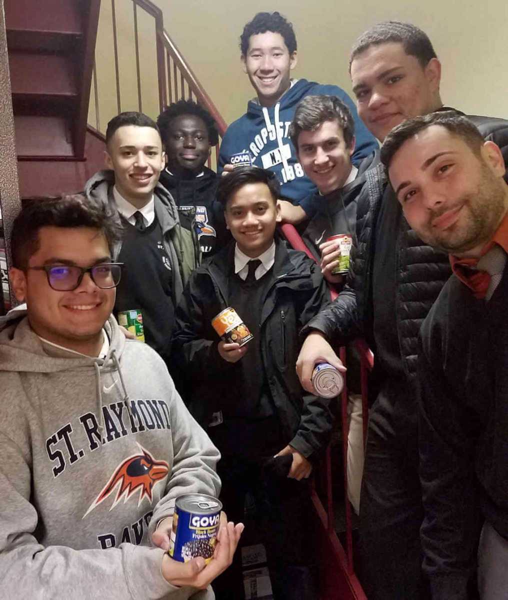 St. Raymond HS Hosts Thanksgiving Food Drive