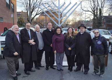 Bronx House Holds Menorah Lighting|Bronx House Holds Menorah Lighting