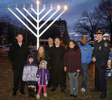Electeds Host Pelham Parkway Menorah Lighting