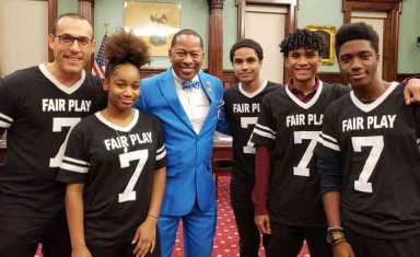 King Meets LetEmPlay Students