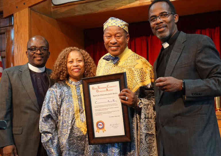 King Honored By New Testament Temple