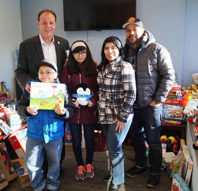 Gjonaj Distributes Donated Holiday Toys