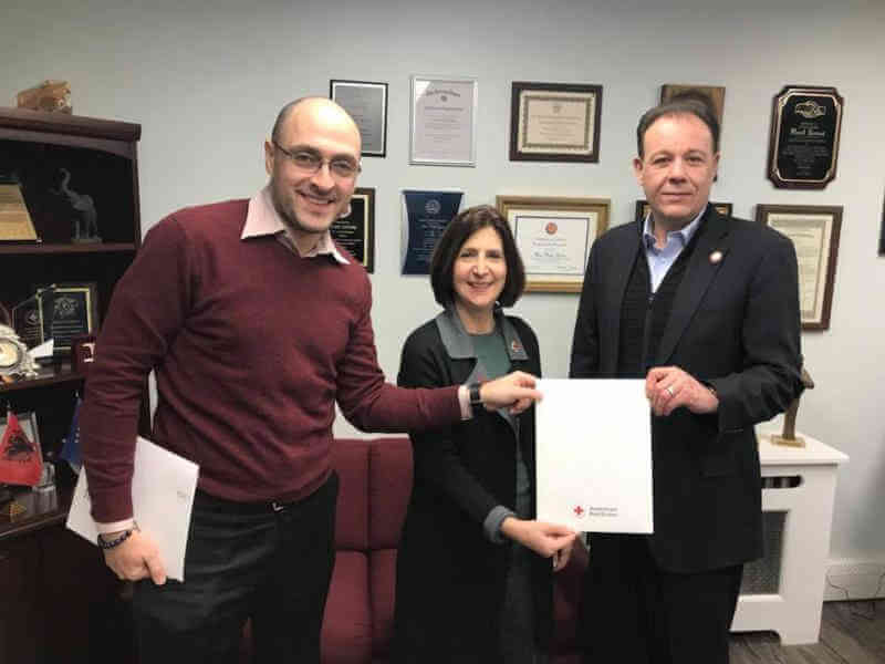 Gjonaj Meets With American Red Cross