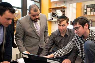 Crespo Visits Yeshiva University High School for Boys