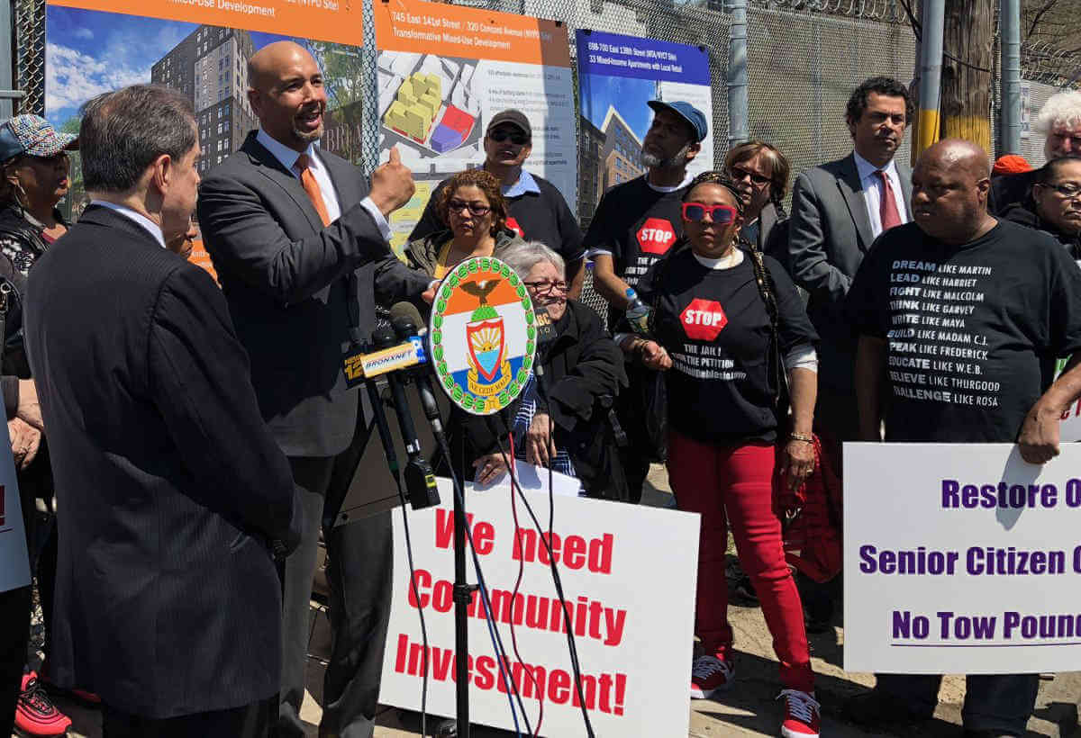 BPs Diaz, Katz protest mayor’s  Mott Haven jail plan