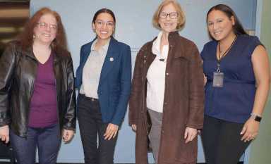 Ocasio-Cortez Hosts Mobile Office Meeting