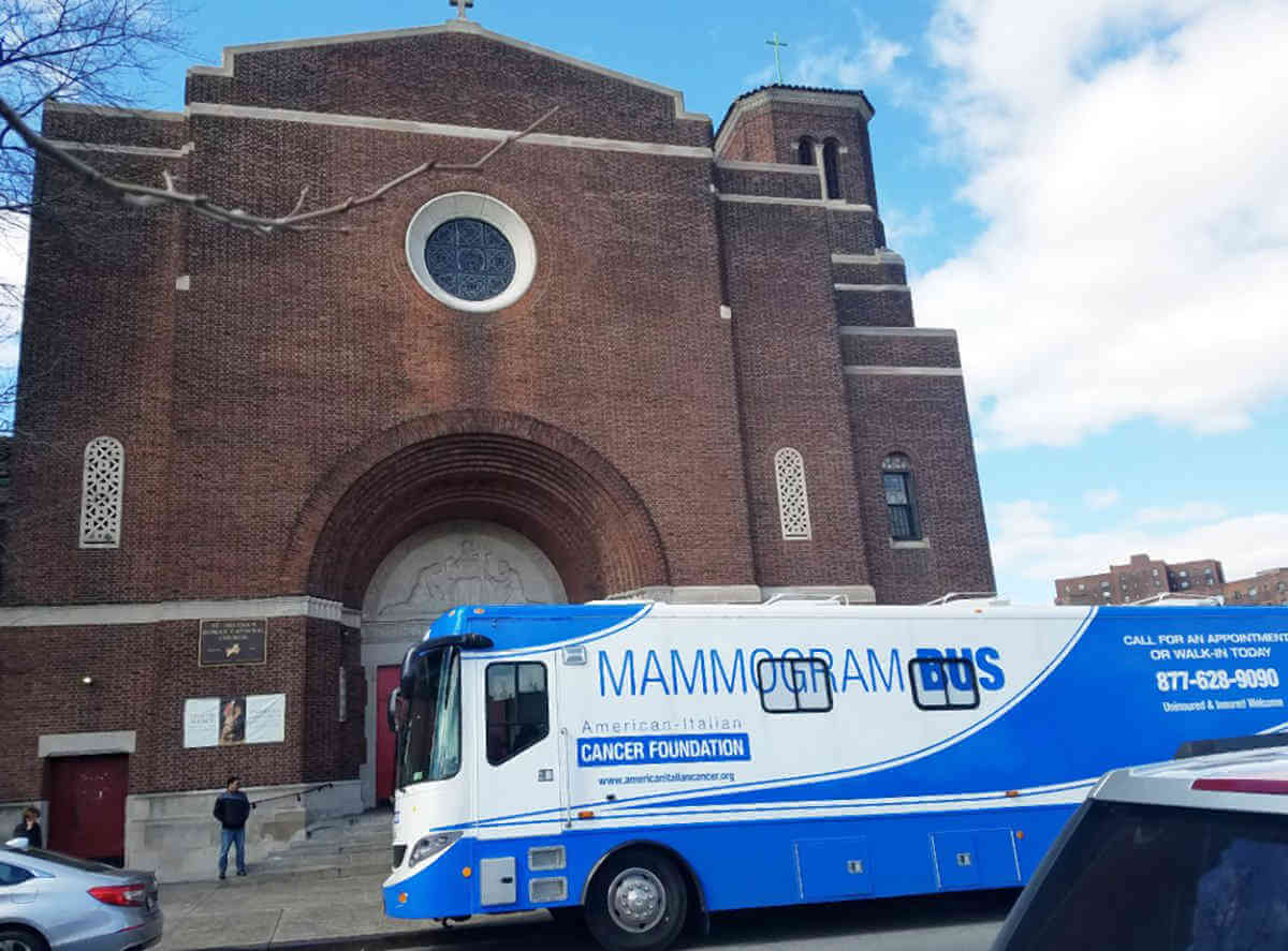 Mammogram Van Visits St. Helena Church