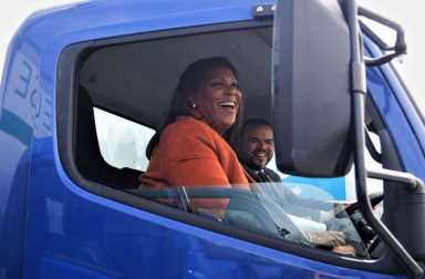 James, Crespo unveil groundbreaking eco-friendly truck program