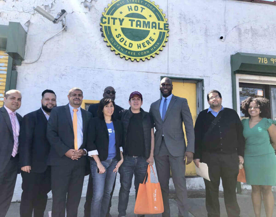Salamanca Attends Small Business Tour in HP Bronx Times